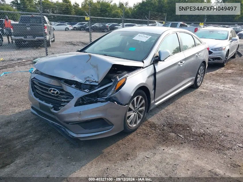 2015 Hyundai Sonata Sport/Limited VIN: 5NPE34AFXFH049497 Lot: 40327100