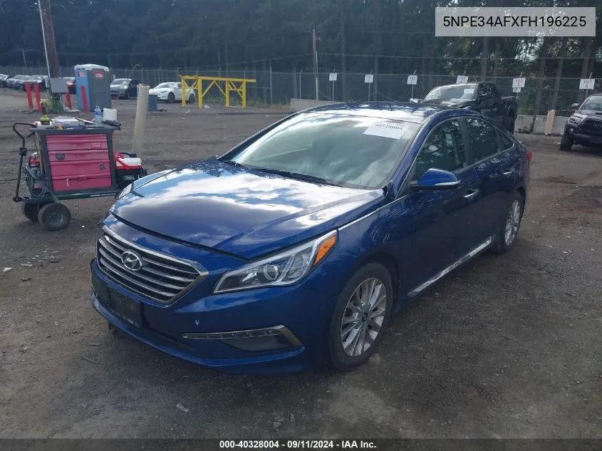 5NPE34AFXFH196225 2015 Hyundai Sonata Limited