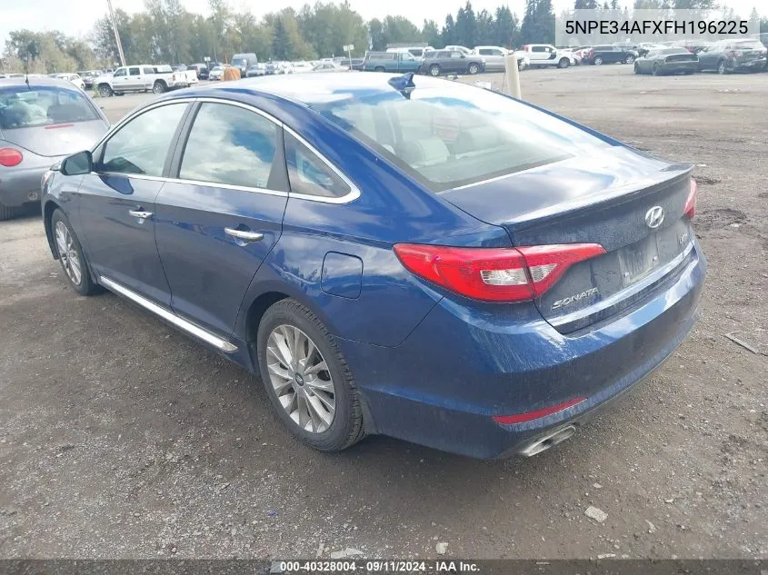 5NPE34AFXFH196225 2015 Hyundai Sonata Limited