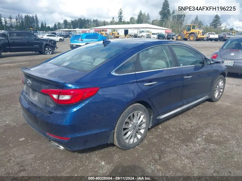 5NPE34AFXFH196225 2015 Hyundai Sonata Limited