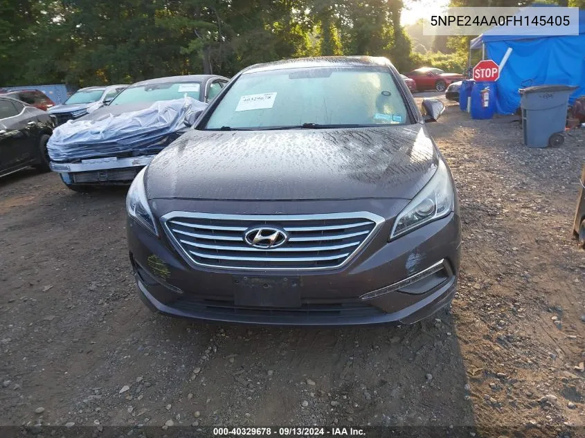 2015 Hyundai Sonata Eco VIN: 5NPE24AA0FH145405 Lot: 40329678