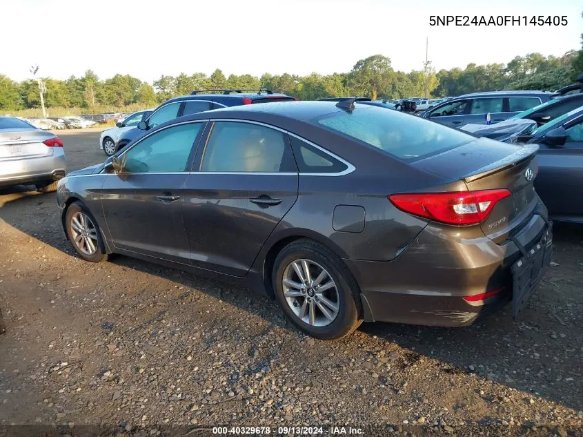 2015 Hyundai Sonata Eco VIN: 5NPE24AA0FH145405 Lot: 40329678