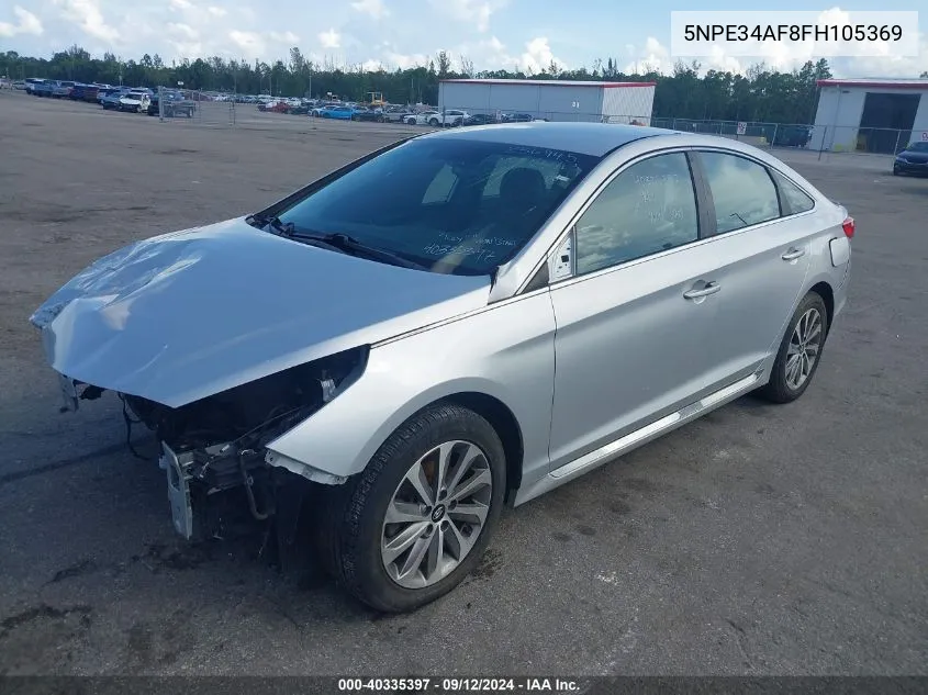 5NPE34AF8FH105369 2015 Hyundai Sonata 2.4L Sport