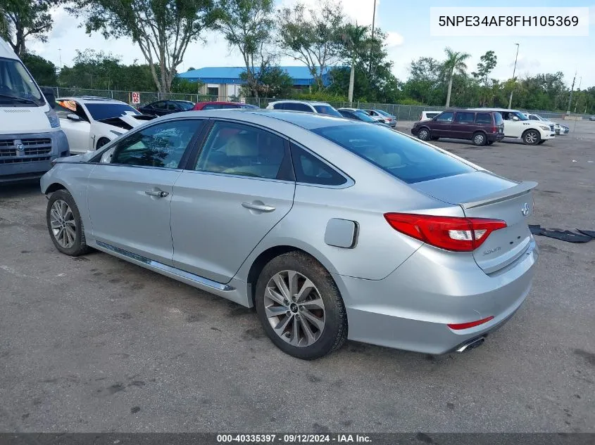 5NPE34AF8FH105369 2015 Hyundai Sonata 2.4L Sport