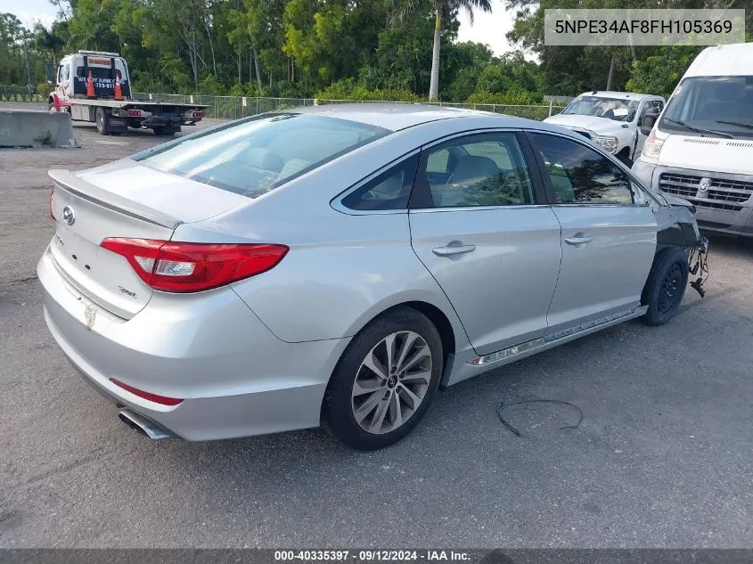 2015 Hyundai Sonata 2.4L Sport VIN: 5NPE34AF8FH105369 Lot: 40335397