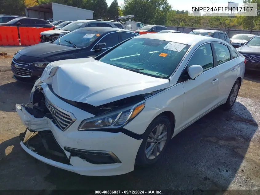 2015 Hyundai Sonata Se VIN: 5NPE24AF1FH017167 Lot: 40336837