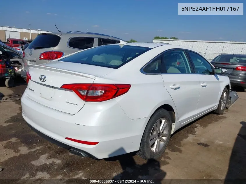 5NPE24AF1FH017167 2015 Hyundai Sonata Se