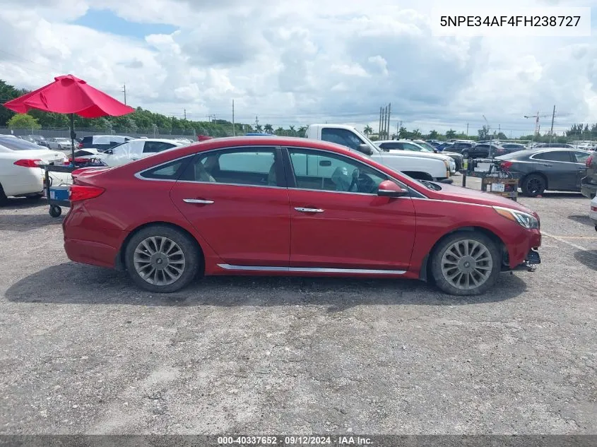 5NPE34AF4FH238727 2015 Hyundai Sonata Limited