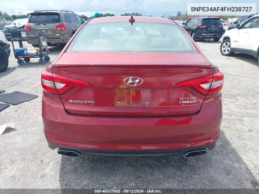 5NPE34AF4FH238727 2015 Hyundai Sonata Limited