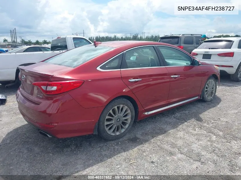 5NPE34AF4FH238727 2015 Hyundai Sonata Limited