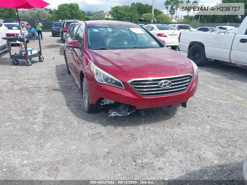 5NPE34AF4FH238727 2015 Hyundai Sonata Limited