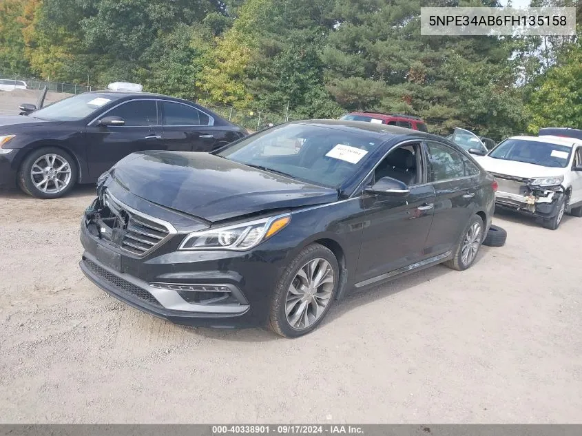 2015 Hyundai Sonata Sport/Limited VIN: 5NPE34AB6FH135158 Lot: 40338901