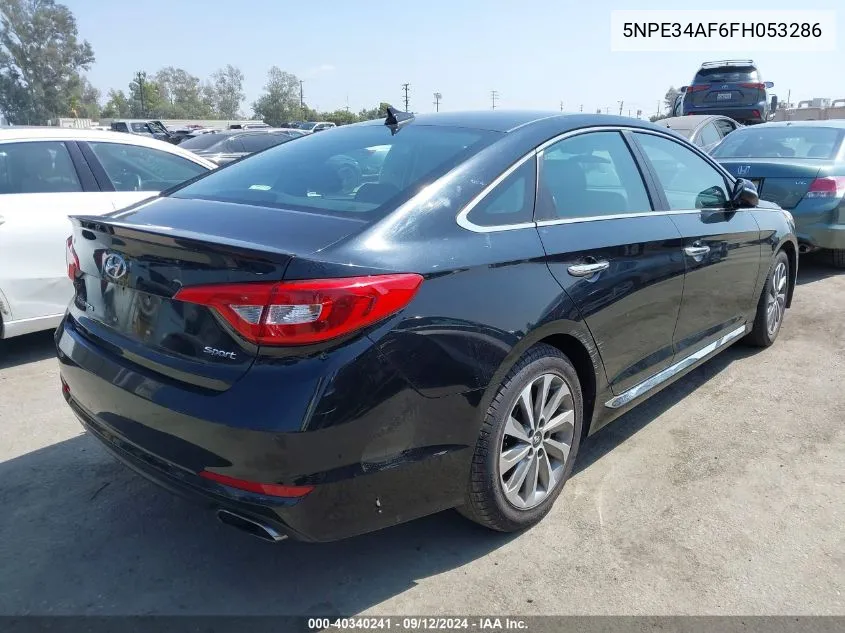 2015 Hyundai Sonata Sport/Limited VIN: 5NPE34AF6FH053286 Lot: 40340241