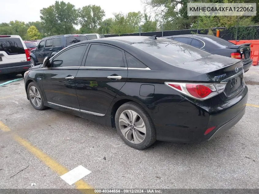 2015 Hyundai Sonata Hybrid Limited VIN: KMHEC4A4XFA122062 Lot: 40344654