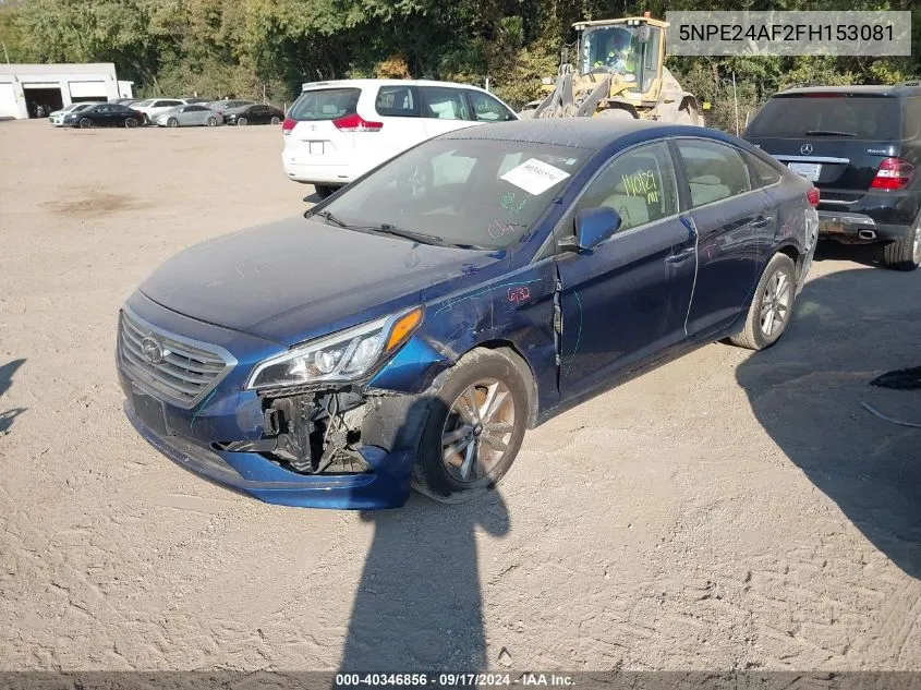 5NPE24AF2FH153081 2015 Hyundai Sonata Se