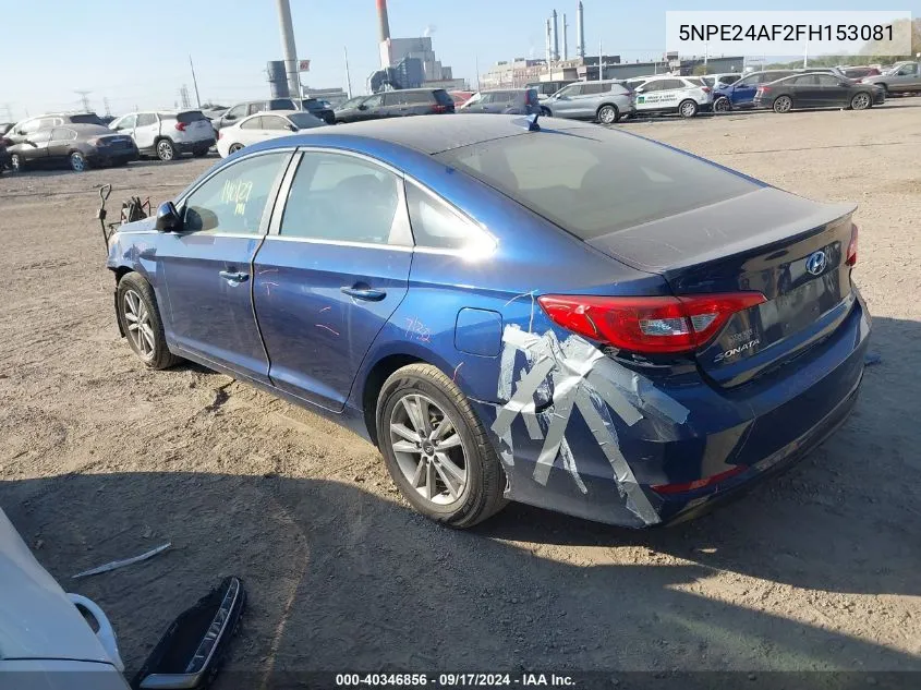 5NPE24AF2FH153081 2015 Hyundai Sonata Se