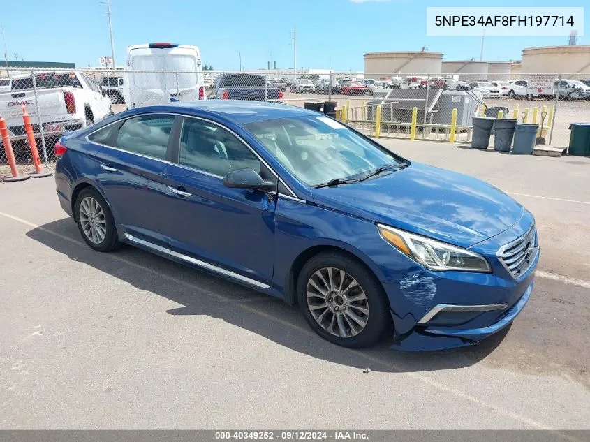 2015 Hyundai Sonata Limited VIN: 5NPE34AF8FH197714 Lot: 40349252