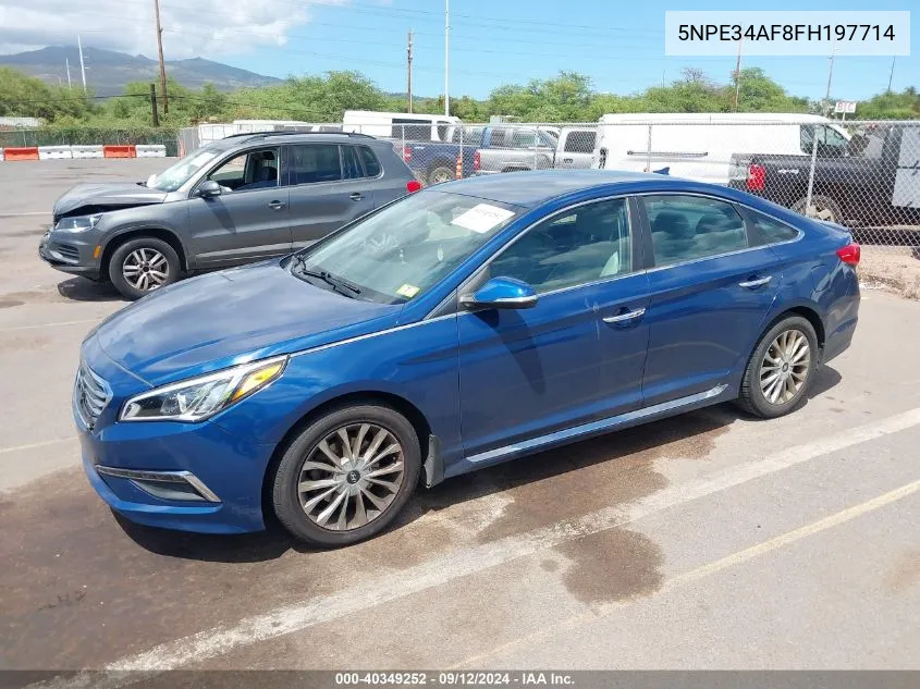 2015 Hyundai Sonata Limited VIN: 5NPE34AF8FH197714 Lot: 40349252