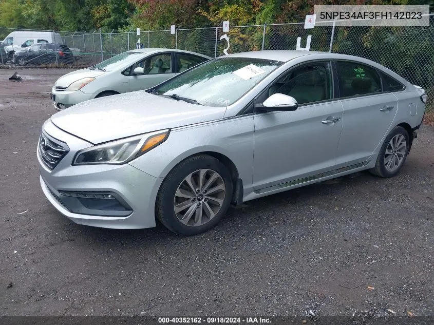 2015 Hyundai Sonata Sport/Limited VIN: 5NPE34AF3FH142023 Lot: 40352162