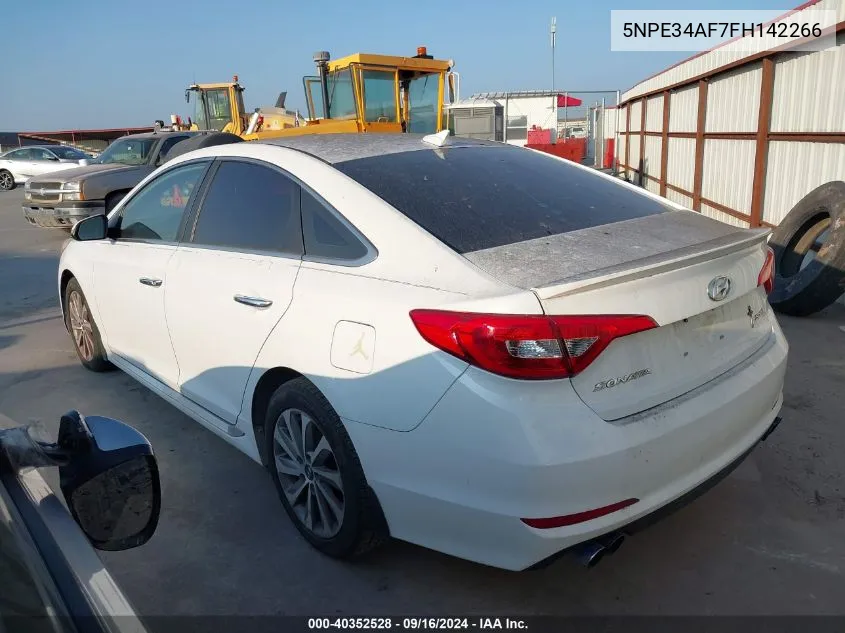 2015 Hyundai Sonata Sport/Limited VIN: 5NPE34AF7FH142266 Lot: 40352528