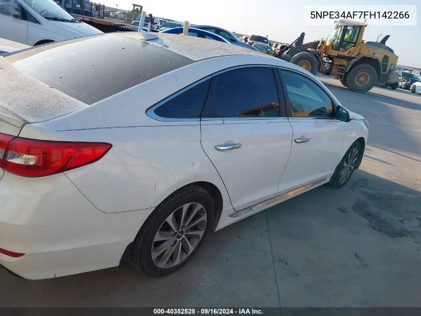 2015 Hyundai Sonata Sport/Limited VIN: 5NPE34AF7FH142266 Lot: 40352528