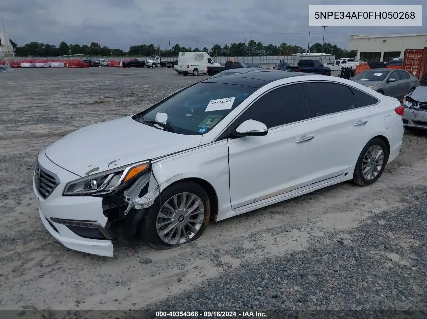 2015 Hyundai Sonata Sport/Limited VIN: 5NPE34AF0FH050268 Lot: 40354368