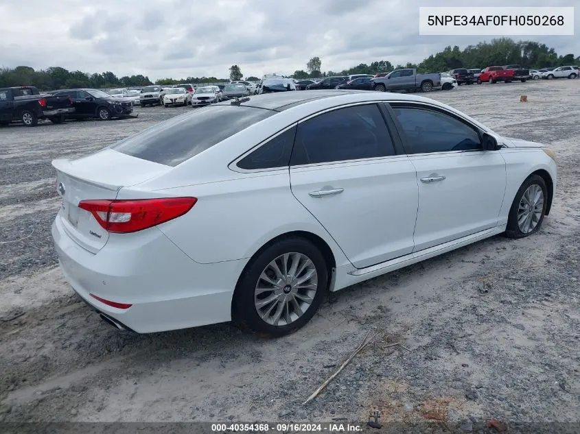 2015 Hyundai Sonata Sport/Limited VIN: 5NPE34AF0FH050268 Lot: 40354368