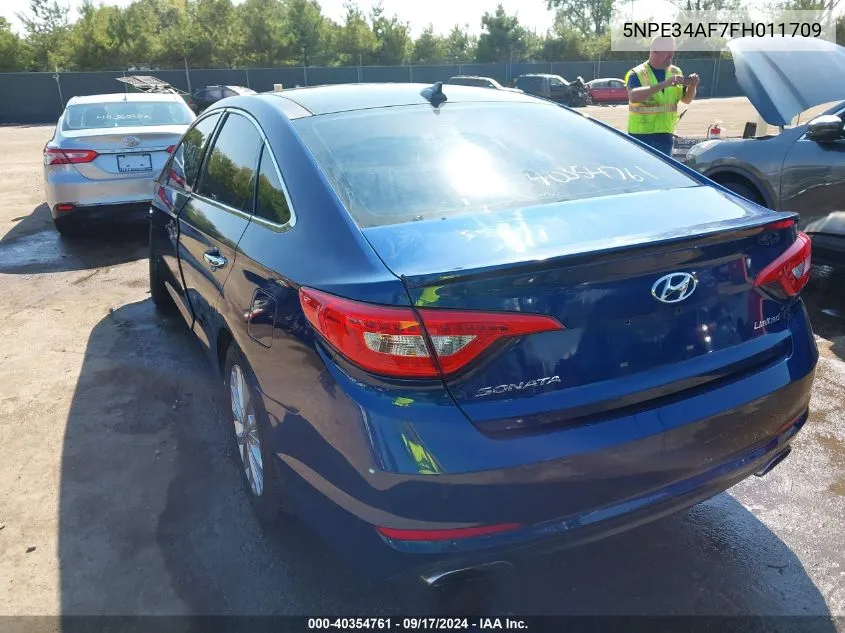 2015 Hyundai Sonata Limited VIN: 5NPE34AF7FH011709 Lot: 40354761