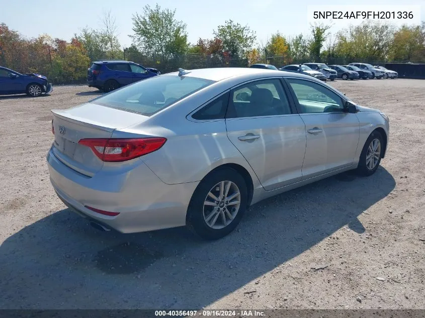 2015 Hyundai Sonata Se VIN: 5NPE24AF9FH201336 Lot: 40356497