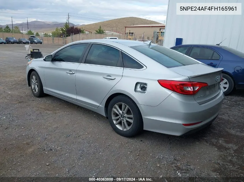 5NPE24AF4FH165961 2015 Hyundai Sonata Se