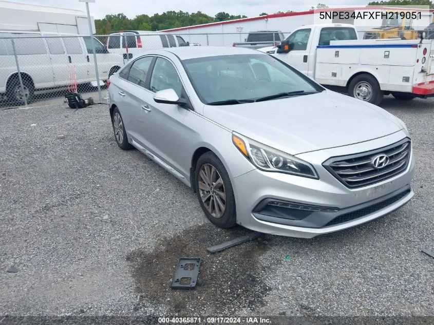 5NPE34AFXFH219051 2015 Hyundai Sonata Sport