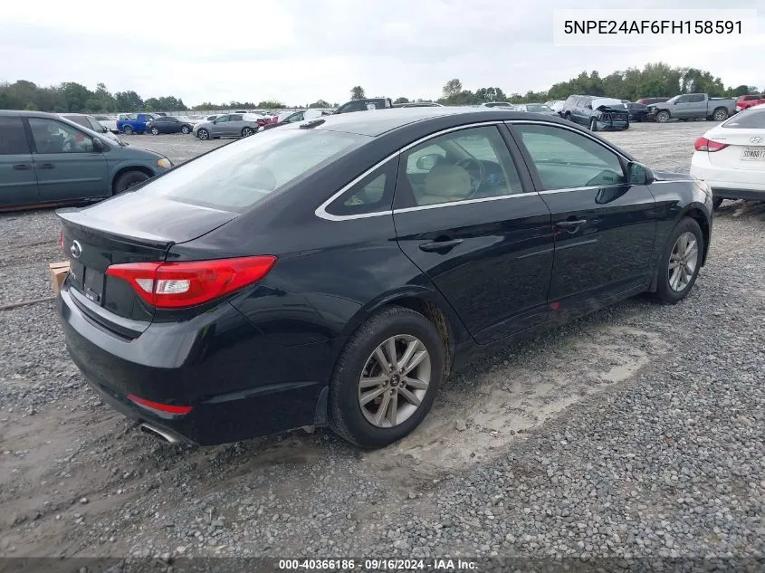 2015 Hyundai Sonata Se VIN: 5NPE24AF6FH158591 Lot: 40366186