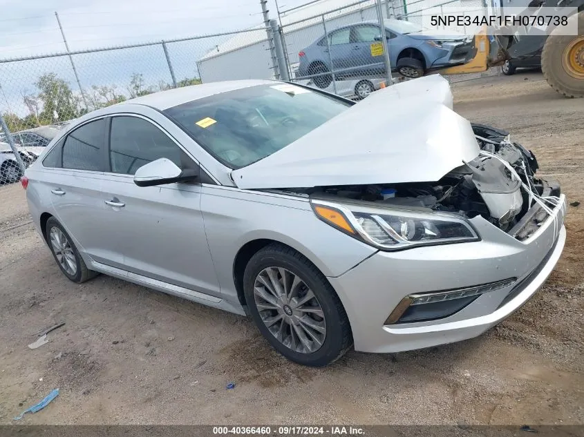 5NPE34AF1FH070738 2015 Hyundai Sonata Limited