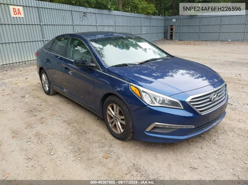 5NPE24AF6FH226596 2015 Hyundai Sonata Se