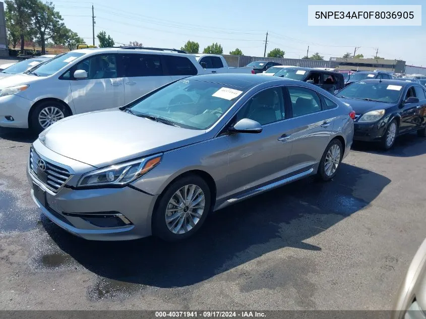 5NPE34AF0F8036905 2015 Hyundai Sonata Limited/Sport