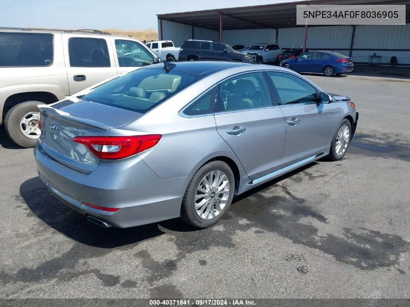 2015 Hyundai Sonata Limited/Sport VIN: 5NPE34AF0F8036905 Lot: 40371941