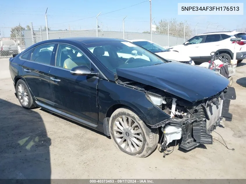 2015 Hyundai Sonata Limited VIN: 5NPE34AF3FH176513 Lot: 40373453