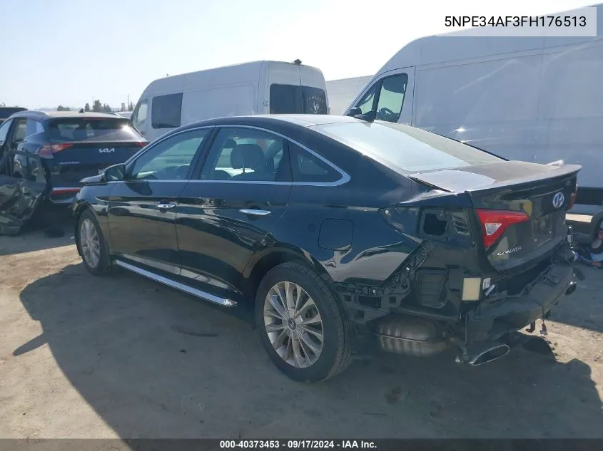 2015 Hyundai Sonata Limited VIN: 5NPE34AF3FH176513 Lot: 40373453