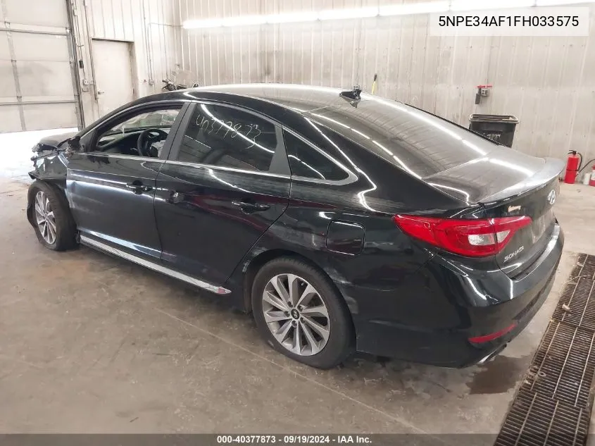 2015 Hyundai Sonata Sport VIN: 5NPE34AF1FH033575 Lot: 40377873