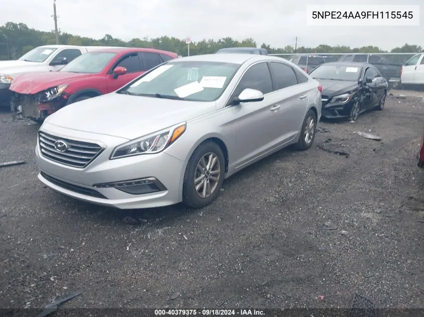 2015 Hyundai Sonata Eco VIN: 5NPE24AA9FH115545 Lot: 40379375