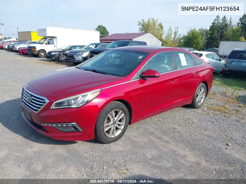 5NPE24AF5FH123654 2015 Hyundai Sonata Se