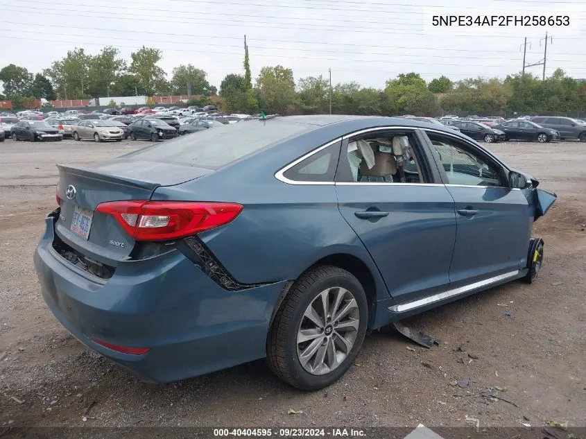 2015 Hyundai Sonata Sport VIN: 5NPE34AF2FH258653 Lot: 40404595