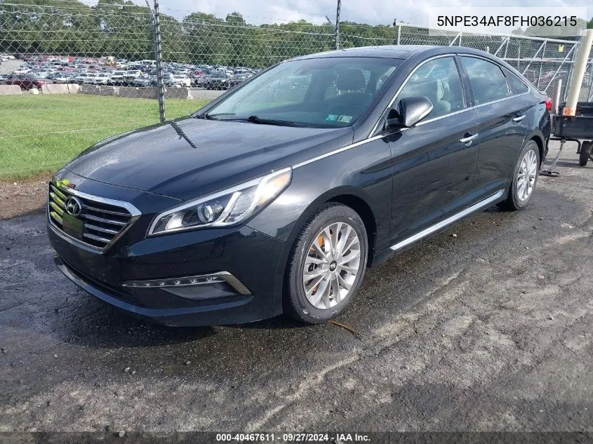 2015 Hyundai Sonata Limited VIN: 5NPE34AF8FH036215 Lot: 40467611