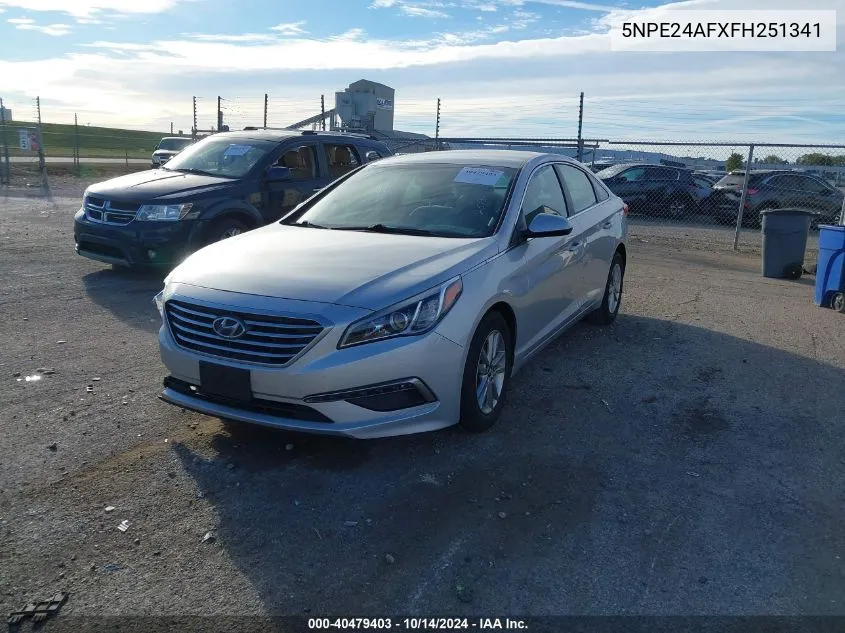 5NPE24AFXFH251341 2015 Hyundai Sonata Se