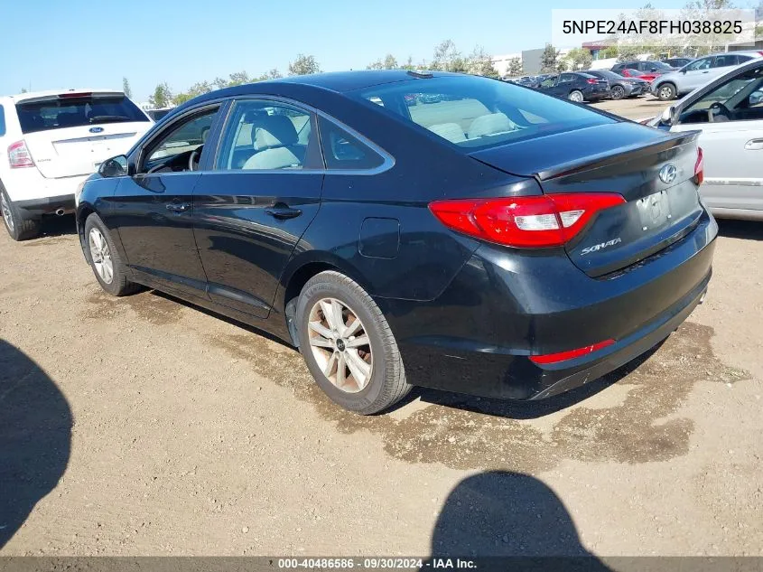 2015 Hyundai Sonata Se VIN: 5NPE24AF8FH038825 Lot: 40486586