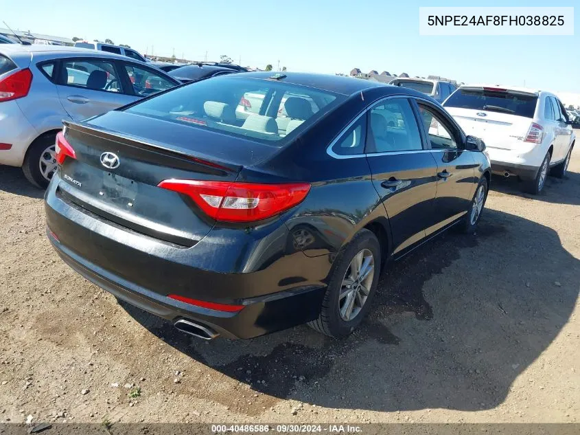 2015 Hyundai Sonata Se VIN: 5NPE24AF8FH038825 Lot: 40486586