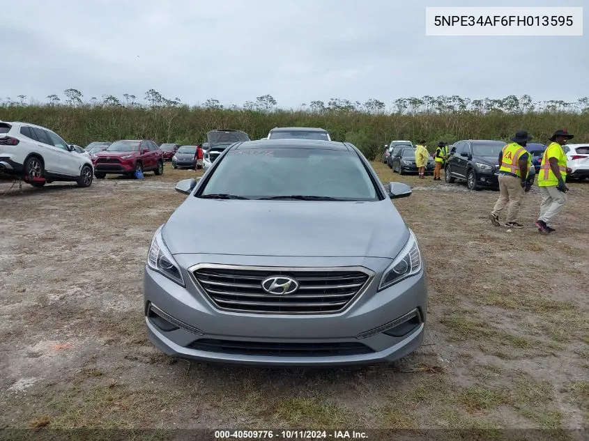 2015 Hyundai Sonata Limited VIN: 5NPE34AF6FH013595 Lot: 40509776