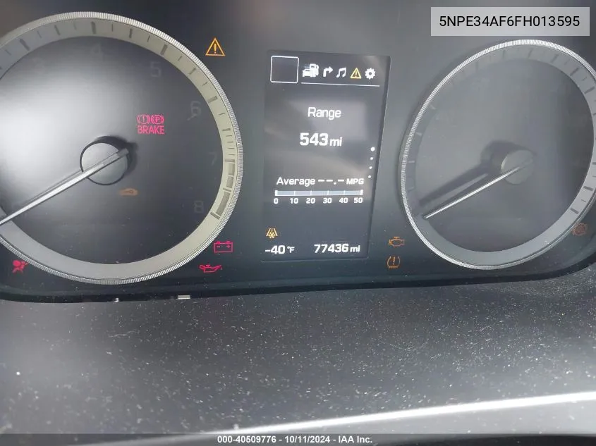 5NPE34AF6FH013595 2015 Hyundai Sonata Limited