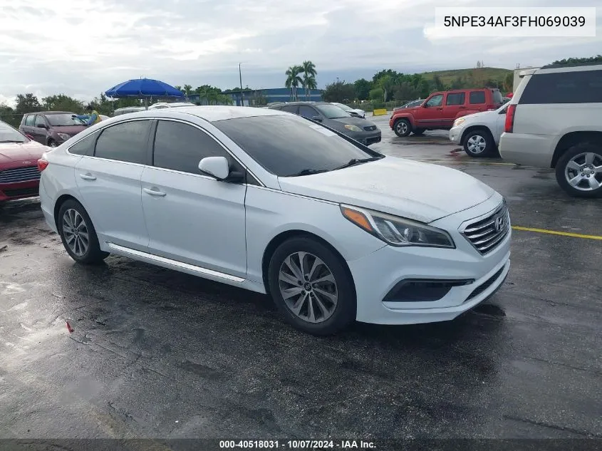 2015 Hyundai Sonata Sport VIN: 5NPE34AF3FH069039 Lot: 40518031