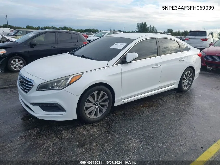 5NPE34AF3FH069039 2015 Hyundai Sonata Sport